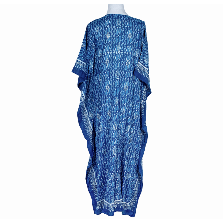 Full-length Kaftan with Silver Khari work