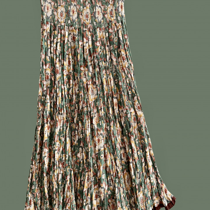Ethereal Flow Crinkle Convertible Dress/Skirt Frill