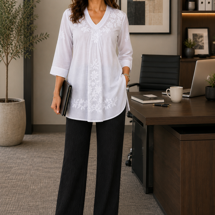 U Neckline Top