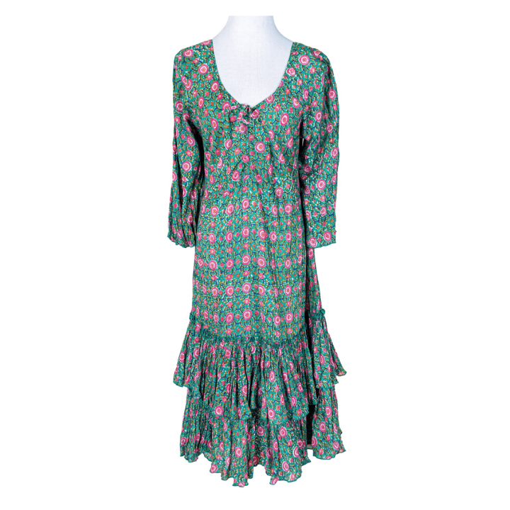 Ruffled Charm Midi Dress