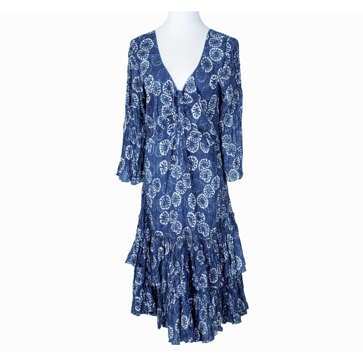 Ruffled Charm Midi Dress
