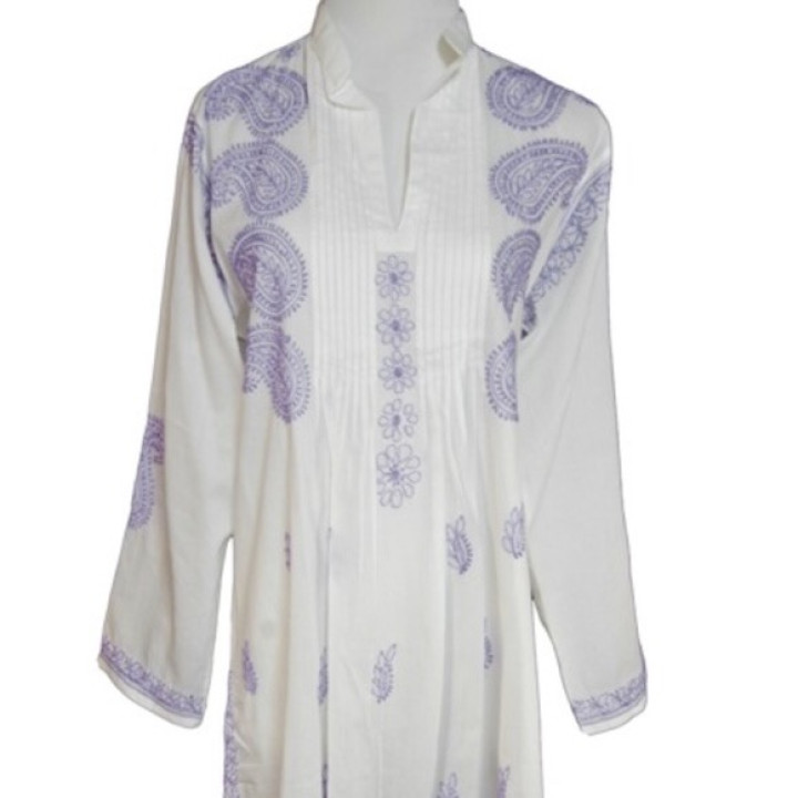 High Collar Tunic Top