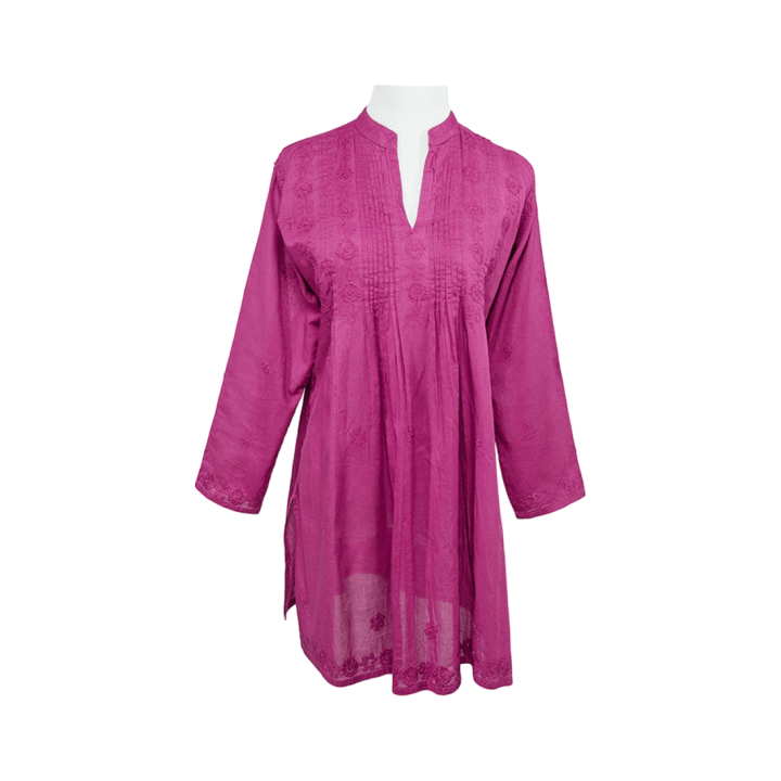 High Collar Tunic Top