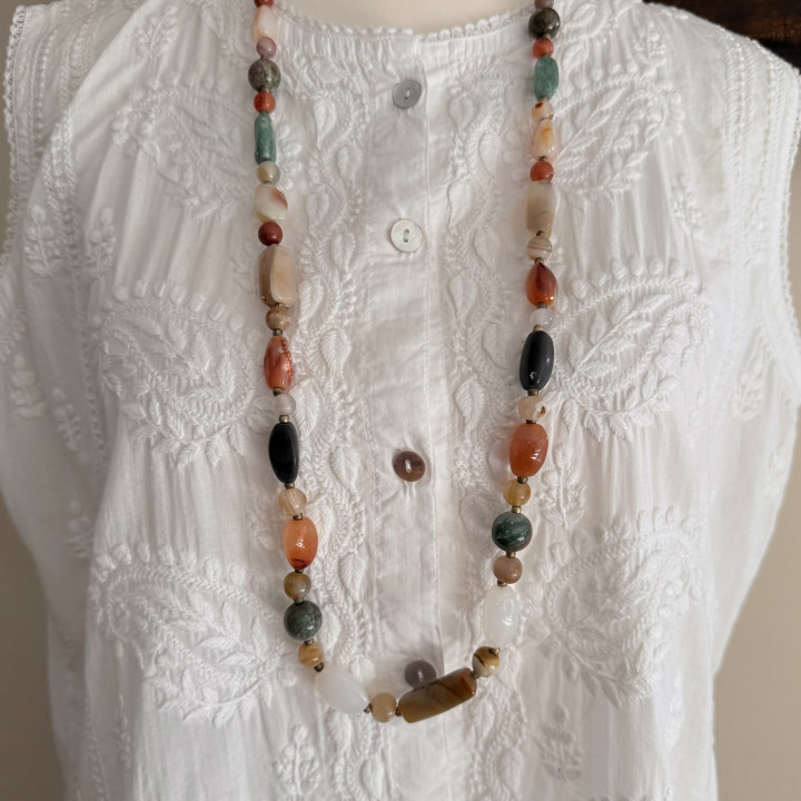 Boho Semi-Precious Stone Necklace