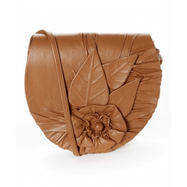 Alternative view of Handcrafted Leather Bag with flower