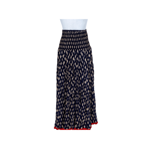 Block Print Crinkled Skirt