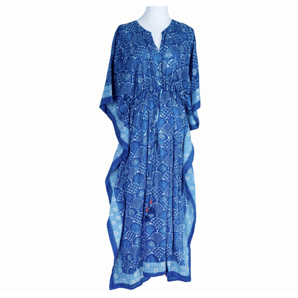 Indigo Silverkhari Kaftan