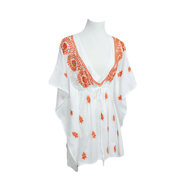 Embroidered Kaftan Top