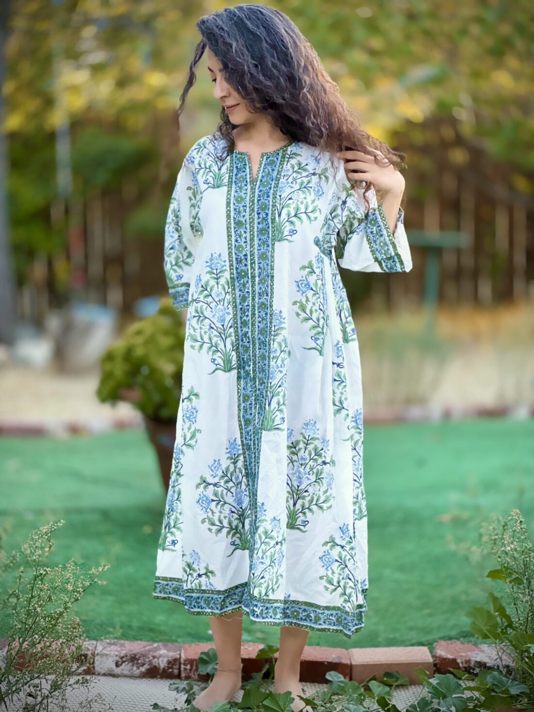 Bhopali Dress with side gathers